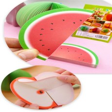 소로롱 입체 과일 메모지 특별한메모지, 수박