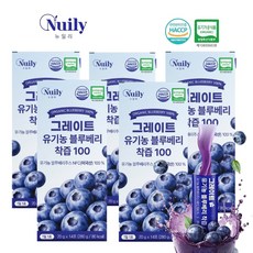 유기농 블루베리 착즙 100% NFC 착즙액 안토시아닌 농축엑기스, 5박스, 279g