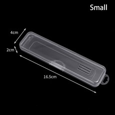 1Pcs 눈썹 연필 식기 젓가락 메이크업 브러쉬 보관 상자 커버 투명 플라스틱 주최자 다기능, 1개, small