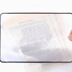 카드형 돋보기 독서용 확대경 노안 휴대용 카드 렌즈 확대, 1개, 카드돋보기-180x200mm