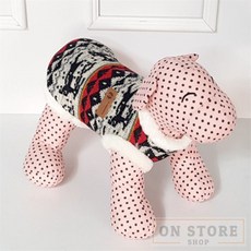 [ON디자인] 서클니트 네이비 S 강아지옷