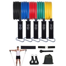 哆哆購 美背神器 乳膠健身拉力器 八字訓練器, 黑色, 1個