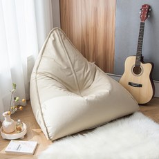 혜문전방 삼각 빈백 소파 베이지 1인용