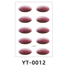 아이 섀도우 스티커 데칼 접착 자연 임시 메이크업 일회용 자체 방수 장식, YT 0012, 1개