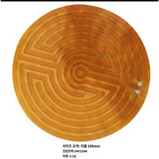 필름히터 발열체 폴리이미드, 지름180원형(24V95W)