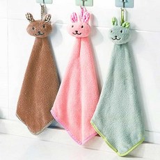 토끼 핸드타월 주방행주, 1토끼주방타올-그린