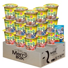컵라면 세트 오뚜기 컵누들 혼합맛 (매콤한맛5+우동맛5+찜닭맛5)+뽀로로젤리, 1세트