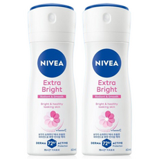 데오드란트 스프레이 엑스트라 브라이트, 60ml, 2개