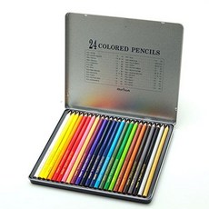 넥스프로 색연필 틴케이스 24색 세트 1P 컬러 드로잉 lov+06041vh