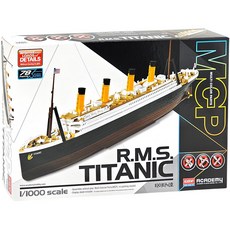 쉬운조립 타이타닉호 14217 프라모델 1000분의1 사이즈 멀티컬러파츠 아카데미과학 정품