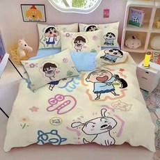 크레용신짱 침구세트 4종 (이불커버 베개커버)