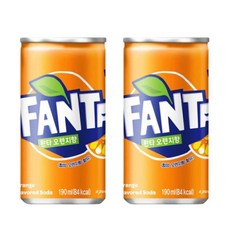 톡톡쏘는 환타 오렌지 190ml 30개 2박스 (총60캔) 탄산 캔음료, 60개