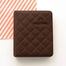 인스탁스 필름 미니 사진 앨범 12 7 + 40 Evo 인화지 포켓 새로운 패턴 인치, 03 Brown