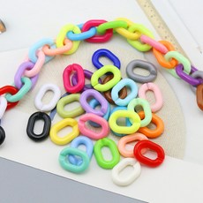 U자형 마스크고리 ME1683-1 20X14mm 25색 택1, 화이트 [ME1683-2] ___1봉