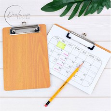 딜뮤즈스토어 클립보드A5 우드 결재판, 가로형