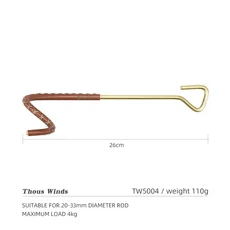 Thous Winds-휴대용 금속 폴 후크 야외 캠핑 램프 스탠드 황동 소가죽 텐트 낚시 랜턴 행거, TW5004, 1개