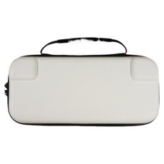Switch OLED主機收納包 - 專用手提硬殼保護盒 (可攜帶主機/充電器/遊戲卡), 白色, 1個, Switch OLED收納包
