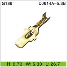 무료 1000pcs 자동차 전자 제품 및 오토바이 액세서리 G186 남성 터미널 커넥터, 01 금