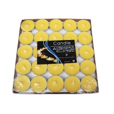 排字蠟燭 小蠟燭 告白 求婚, 1個, 【圓型-黃色1顆】50入送盒裝