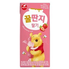 서울우유 딸기꿀딴지, 180ml, 18개