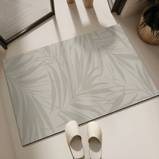 가구 규조류 흡수 속건 발매트, 1개, 스퀘어그레이