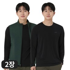 아소트 [1+1] 프리미엄 스포츠 골프 이너웨어 자외선차단 UV 쿨링 남성 냉감 라운드 긴팔 티셔츠