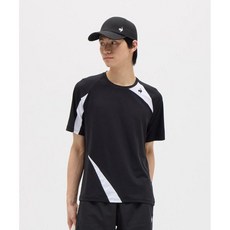 르꼬끄 남성 테니스 반팔 티셔츠 게임셔츠 LN5FHT13M 블랙