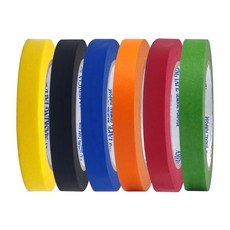 칼라 마스킹테이프 종이테이프 15mmX40M, 1개, 주황