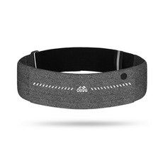 新款隱形運動腰包 防水輕薄貼身 跑步腰帶包, 麻黑大碼（適用腰圍80-115釐米）, 1個