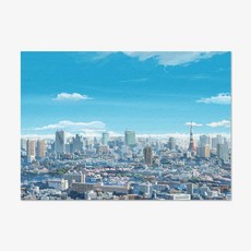 일본 A 감성사진 펠트 패브릭포스터 대형사이즈, FP감성_일본A 07도시전경, A2