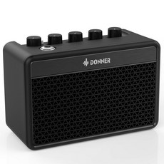 Donner 5W 3 EQ Retro British tone DA-10 기타 앰프 미니 충전식 밴드 탑재 탁상, 1개