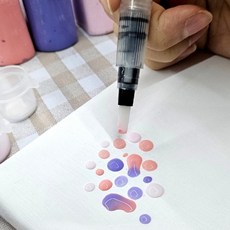 워터브러쉬 수채화붓 물감 라파엘 문교 도장 강아지 문진 화선지 용품 전각도 전사지 먹물 핫팩 쉴드 재료 고무 커터 미니 단계 바림 64424EA, 단일제품