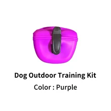 멀티 컬러 야외 애완 동물 훈련 가방 스낵 실리콘 소재 개 허리 식품, 09 Purple