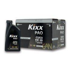 킥스 KIXX PAO C2/C3 5W-30 1L 디젤엔진오일, 1개, 5w30