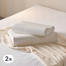 BeneBedding 白金記憶棉枕頭, 2個, 白色