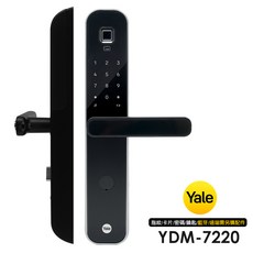 Yale YDM-7220 智能電子鎖 指紋卡片密碼鑰匙四合一, 含基本安裝