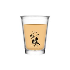 酒局語錄2 熱炒杯 台式玻璃啤酒杯 透明飲品杯 聚會派對適用, 1個