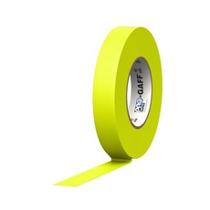 PRO GAFFER TAPE 끈적임 없는 1인치 프로게퍼테이프 (폭24mm x 길이23m), 1개, 형광옐로우/G125MFLYEL