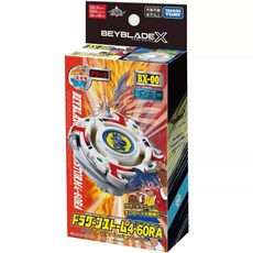 TAKARA TOMY 爆旋陀螺 Beyblade X BX-00 聖龍暴風4-60RA 左迴旋攻擊型, 白色, 1個