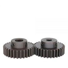 1개 평기어 1.5M-30T 내경 7/8/10/12/14/15/16/17/19/20 mm 치형 두께 12mm 흑화탄소강 웜기어 트랜스미션용(17 mm 30T(단계 외경-35 m, 6 mm