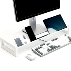 스톤힐 MS-01 멀티홈 메탈 와이드 모니터 받침대 (폰 태블릿 거치형), 1개, 화이트 (560_8)