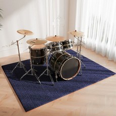 드럼 방음 매트 패드 학원 전자 방진 흡음 소음, 1.8x1.4m, 1개