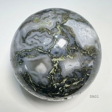 石至晶日 水草瑪瑙球 SAG1 8.8CM 天然瑪瑙, 1個