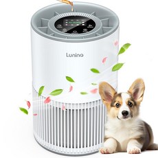 LUNINO H13 트루 헤파 공기 청정기 향기 기능이 있는 침실용 품질 센서 수면 모드 반려동물 비듬 냄새 먼지 연기를 위한 청정기, LUNINO H13 트루 헤파 공기 청정기, 향기 기능
