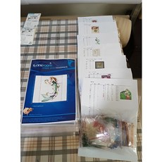 중국 십자수 키트 바느질 세트 작은 정원 23-23 16CT DIY MH 6101, 04 22CT Unprinting