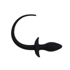 酷兒嚴選 COOLGUY COLLECT 入門款矽膠狗尾巴 PUPPY TAIL SILICONE BUTT PLUG, 黑色, 1個