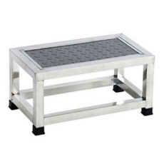 5시 국내배송 1단 이동식 미끄럼방지 스테인레스 계단 안전 작업 발판 빠른배송, 1개