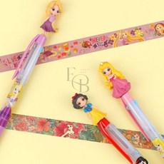 EVERYBAO 디즈니 프린세스 3색볼펜 30 오로라 친구선물 귀여운볼펜, 35 벨