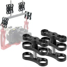 사진 다이빙 라이트 암 시스템 내구성을 갖춘 BGNing 1인치 수중 클램프 알루미늄 표준 볼 클램프2pcs, 사진 다이빙 라이트 암 시스템 내구성을 갖춘 BGNin