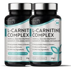 영국 뉴트라비타 Nutravita L-Carnitine Complex L 카르니틴 콤플렉스, 2개, 150정